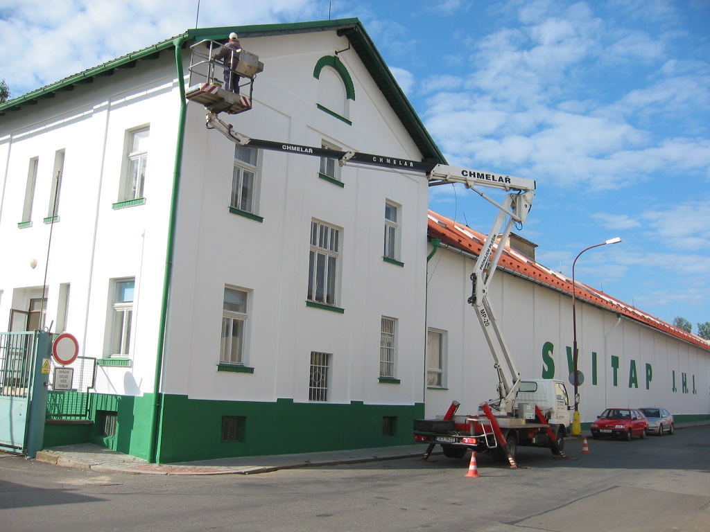 Údržba fasády budovy